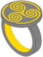 Roissy triskelion iron ring signet.png